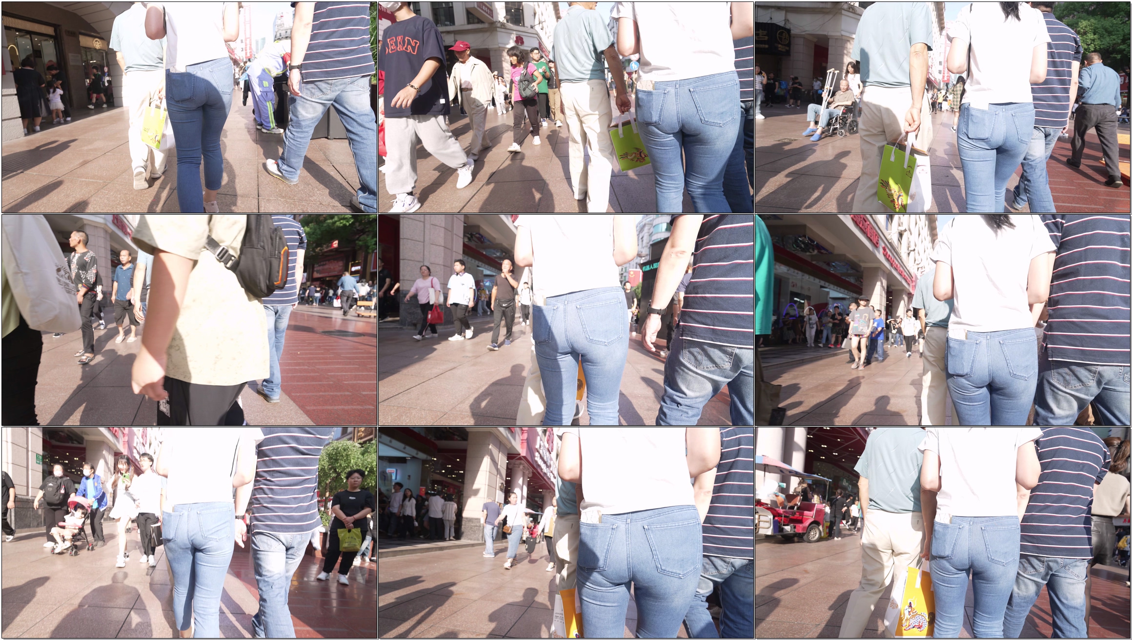 beauty black tight jeans 4K/60fps/01:09s #14