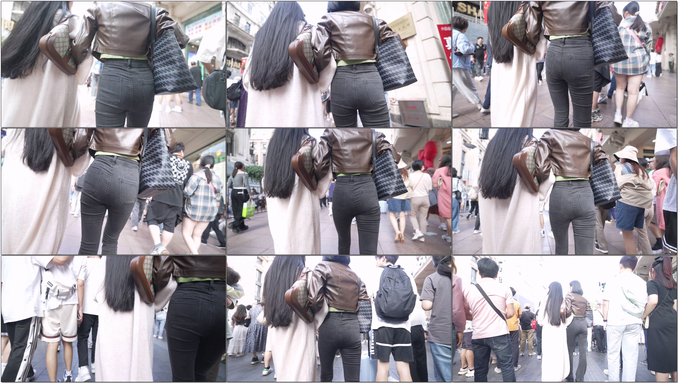beauty black tight jeans 4K/60fps/01:28s #16