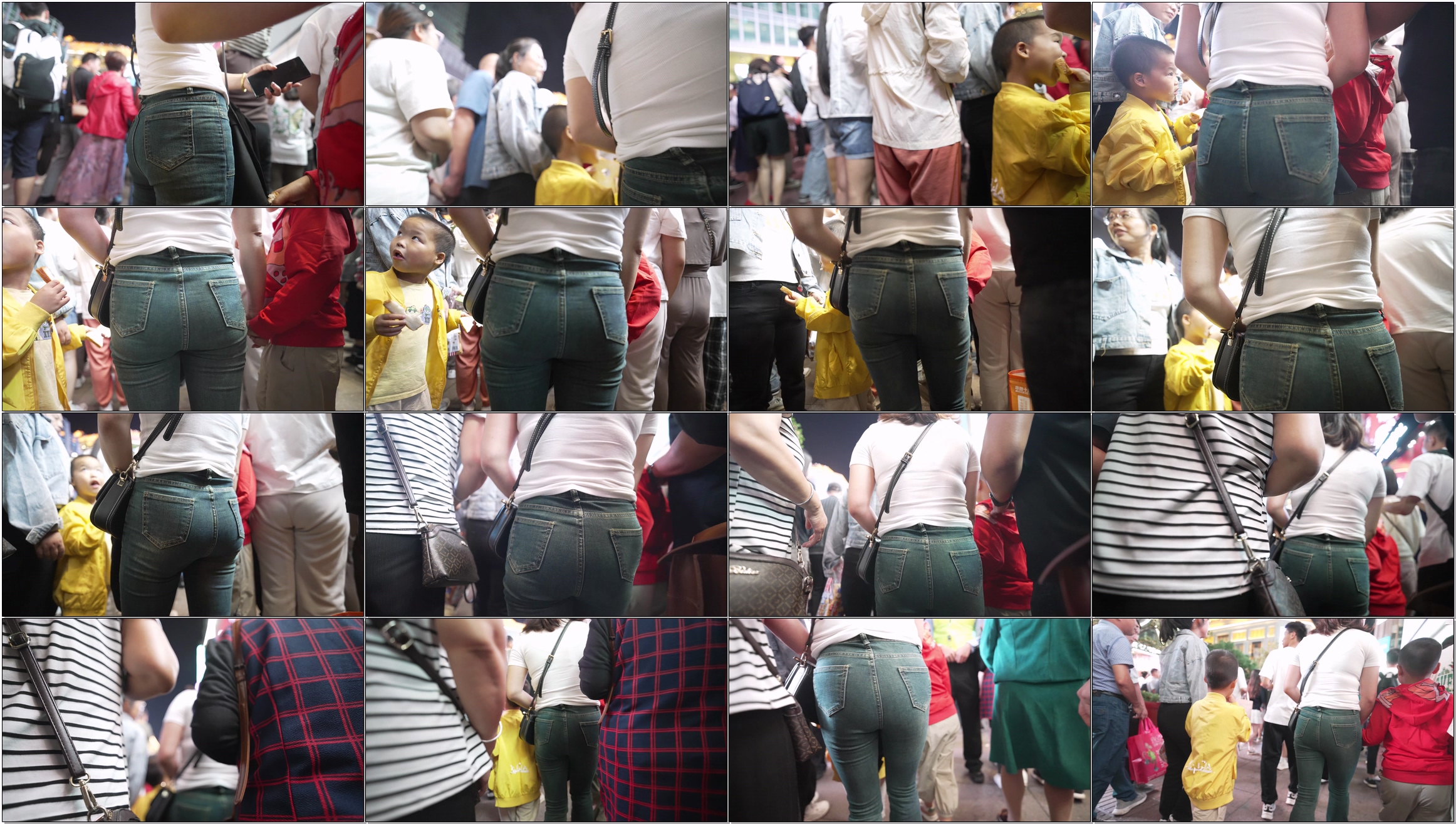 women with children in tight jeans 4K/60fps/01:14s #23