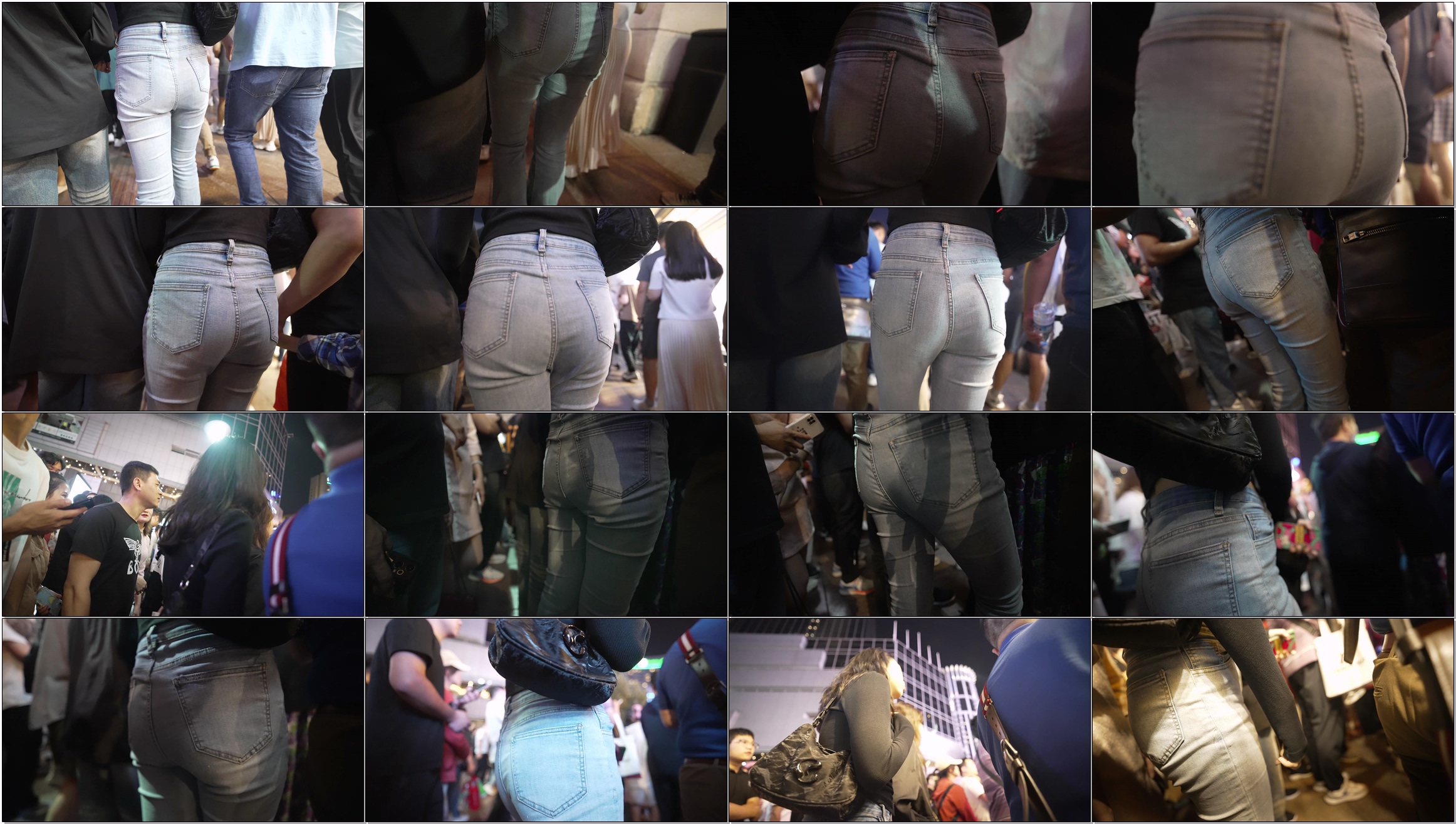 girl  in tight white jeans 4K/60fps/02:44s #24